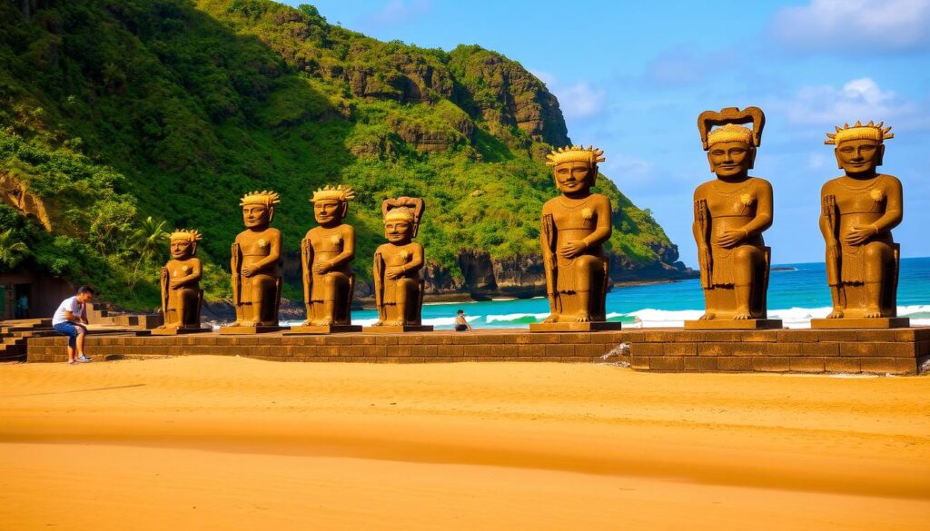 pandawa beach statues